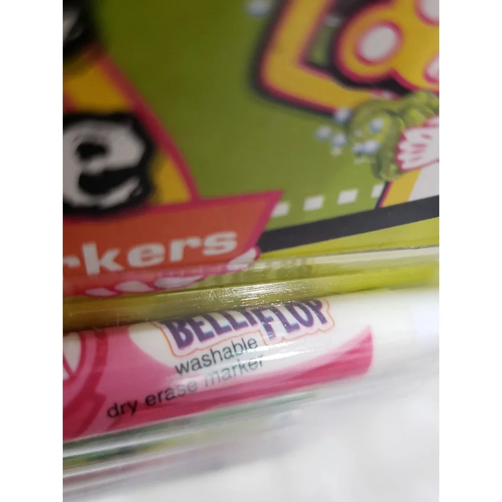 FOOHY‎ Dry Erase Markers Washable Thinline 6 Pack SMELLY Vintage 2006 MONKEY